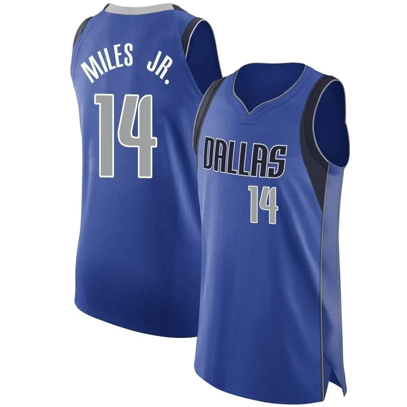 Authentic Royal Mike Miles Jr. Men's Dallas Mavericks Nike 2020/21 Jersey - Icon Edition