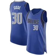Authentic Royal Moussa Cisse Men's Dallas Mavericks Nike 2020/21 Jersey - Icon Edition