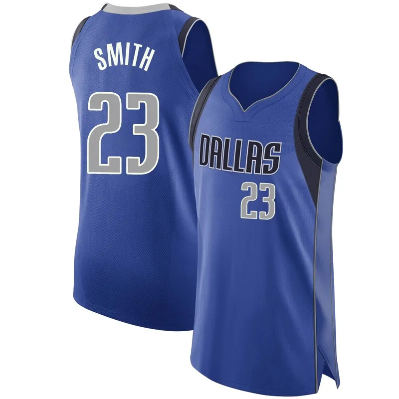 Authentic Royal Tyler Smith Men's Dallas Mavericks Nike 2020/21 Jersey - Icon Edition