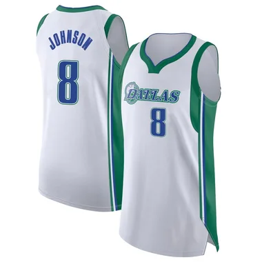 Authentic White AJ Johnson Men's Dallas Mavericks Nike 2021/22 City Edition Jersey