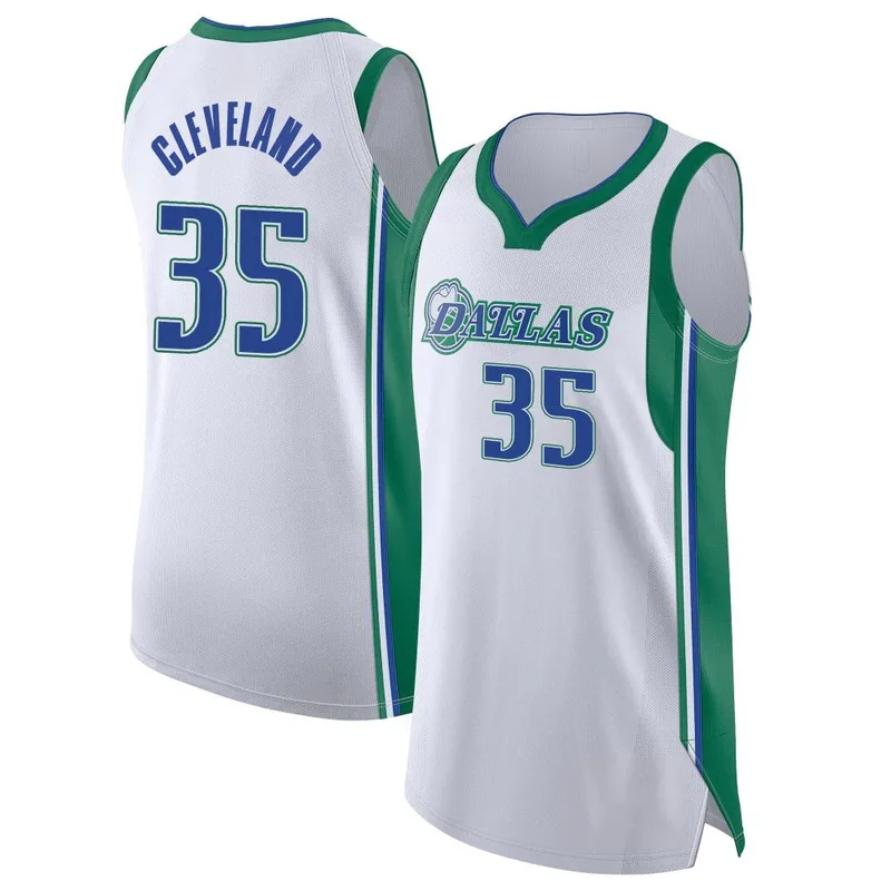 Authentic White Matthew Cleveland Men's Dallas Mavericks Nike 2021/22 City Edition Jersey