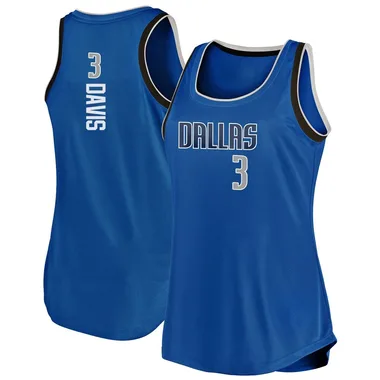 Fast Break Blue Anthony Davis Women's Dallas Mavericks Fanatics Branded Movement Tank Jersey - Icon Edition