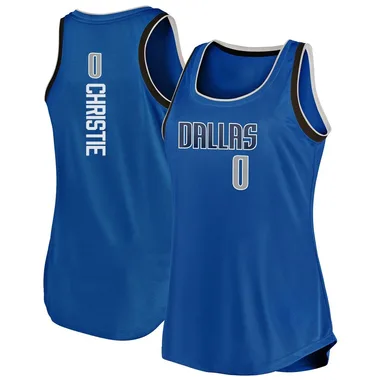 Fast Break Blue Max Christie Women's Dallas Mavericks Fanatics Branded Movement Tank Jersey - Icon Edition