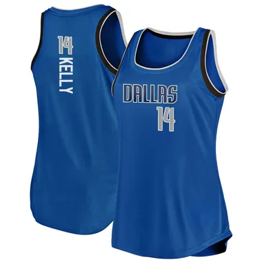 Fast Break Blue Miles Kelly Women's Dallas Mavericks Fanatics Branded Movement Tank Jersey - Icon Edition
