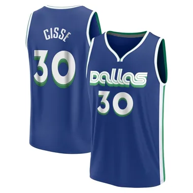 Fast Break Blue Moussa Cisse Youth Dallas Mavericks Fanatics Branded 2022/23 City Edition Jersey