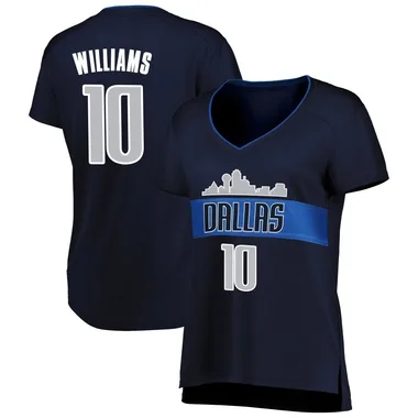 Fast Break Navy Brandon Williams Women's Dallas Mavericks Fanatics Branded Jersey - Statement Edition