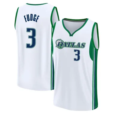 Fast Break White Alex Fudge Youth Dallas Mavericks Fanatics Branded 2021/22 Replica City Edition Jersey