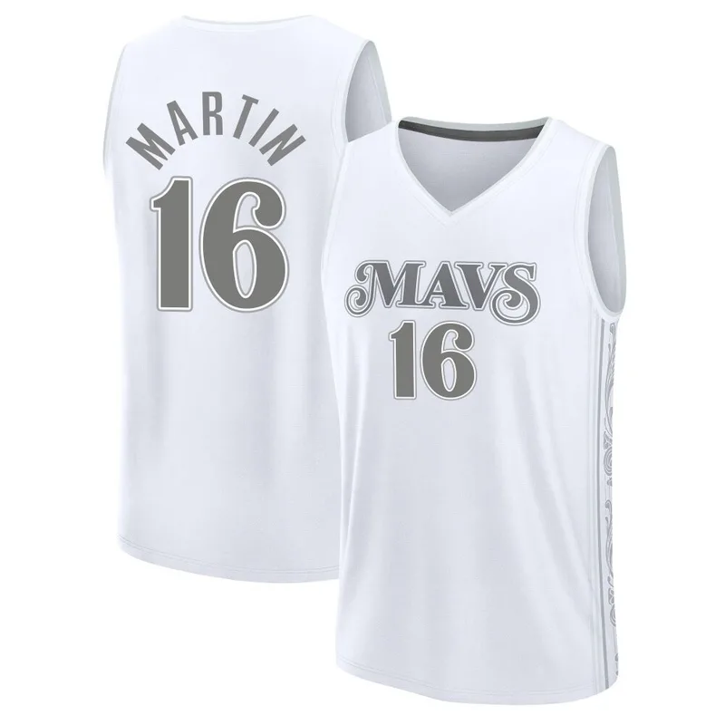 Fast Break White Caleb Martin Men's Dallas Mavericks 2024/25 City Edition Jersey