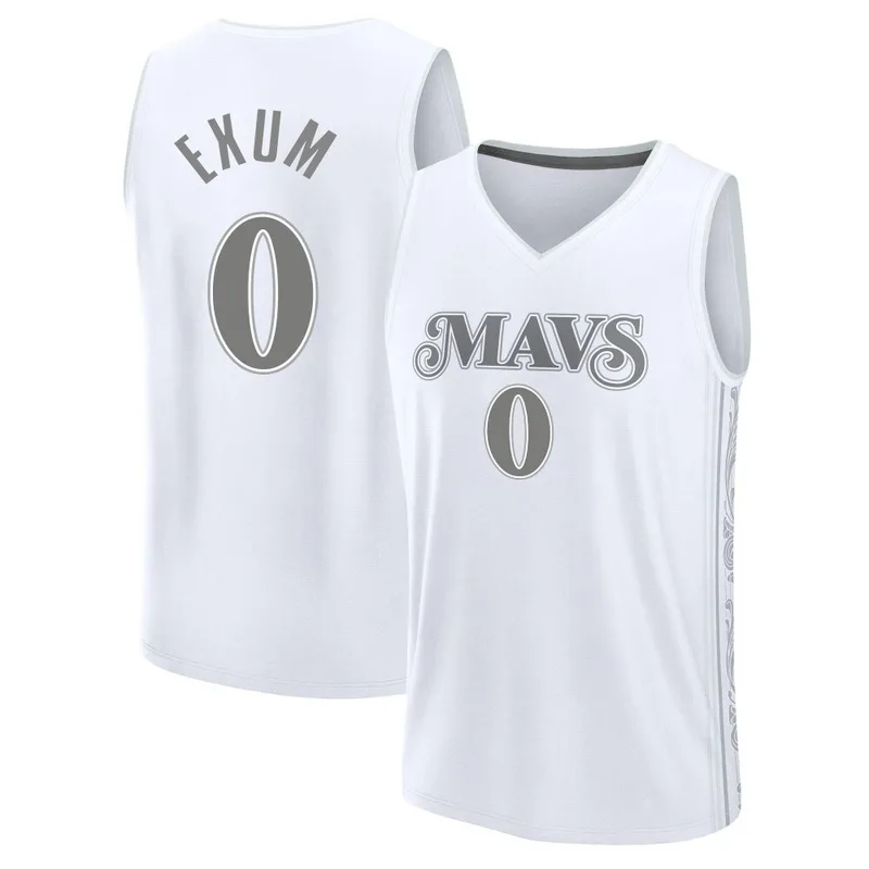Fast Break White Dante Exum Youth Dallas Mavericks 2024/25 City Edition Jersey