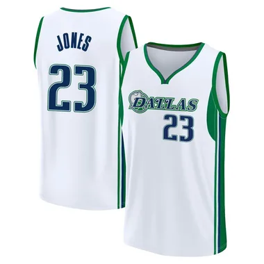 Fast Break White Kai Jones Youth Dallas Mavericks Fanatics Branded 2021/22 Replica City Edition Jersey