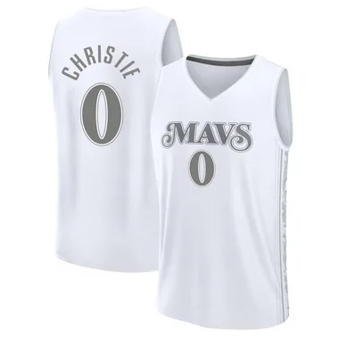 Fast Break White Max Christie Men's Dallas Mavericks 2024/25 City Edition Jersey