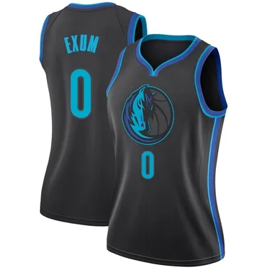 Swingman Anthracite Dante Exum Women's Dallas Mavericks Nike 2018/19 Jersey - City Edition