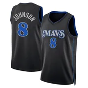 Swingman Black AJ Johnson Men's Dallas Mavericks Nike 2023/24 City Edition Jersey