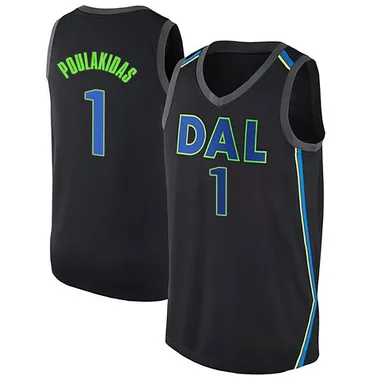 Swingman Black John Poulakidas Youth Dallas Mavericks Nike Jersey - City Edition