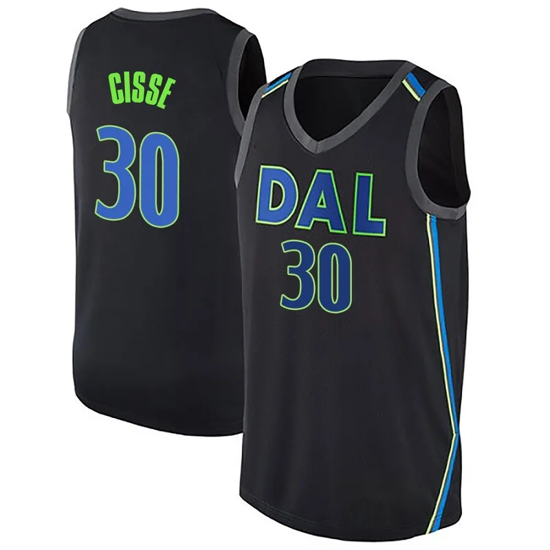 Swingman Black Moussa Cisse Youth Dallas Mavericks Nike Jersey - City Edition