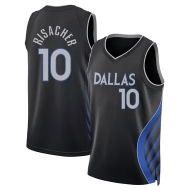 Swingman Black Zaccharie Risacher Men's Dallas Mavericks Nike 2025/26 City Edition Jersey