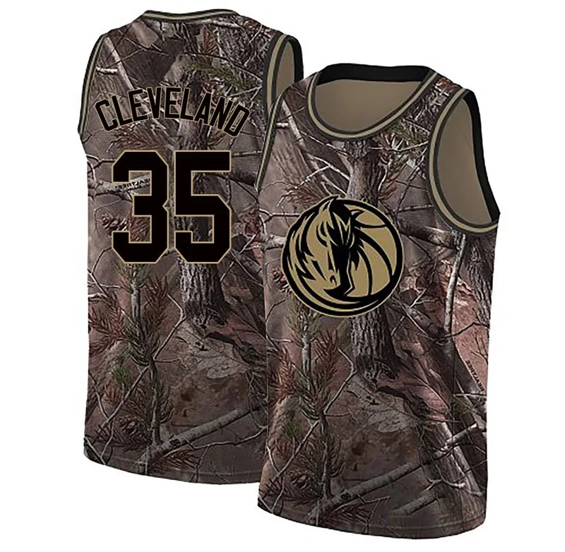 Swingman Camo Matthew Cleveland Men's Dallas Mavericks Nike Realtree Collection Jersey