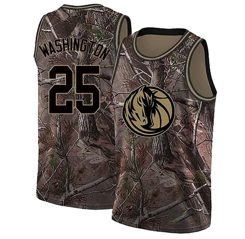 Swingman Camo P.J. Washington Youth Dallas Mavericks Nike Realtree Collection Jersey