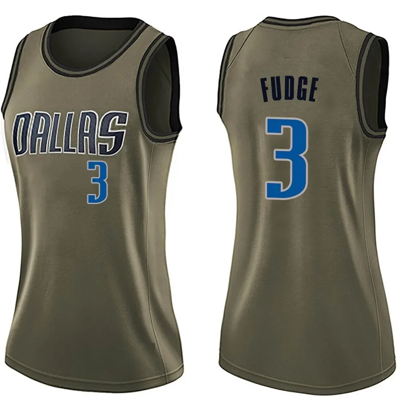 Swingman Green Alex Fudge Women's Dallas Mavericks Nike Salute to Service Jersey