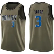 Swingman Green Alex Fudge Youth Dallas Mavericks Nike Salute to Service Jersey