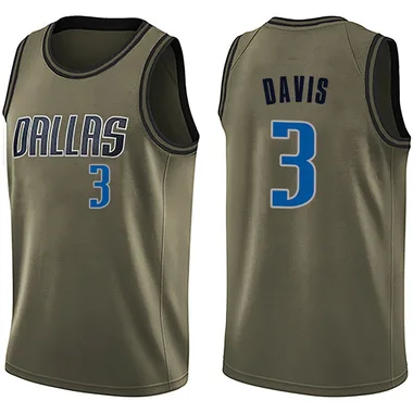 Swingman Green Anthony Davis Youth Dallas Mavericks Nike Salute to Service Jersey