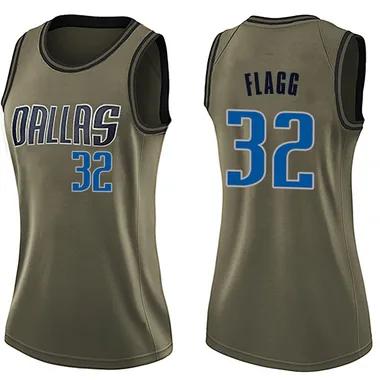 Swingman Green Cooper Flagg Women's Dallas Mavericks Nike Salute to Service Jersey