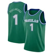 Swingman Green John Poulakidas Men's Dallas Mavericks Nike 2020/21 Hardwood Classics Jersey