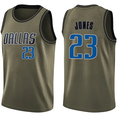 Swingman Green Kai Jones Men's Dallas Mavericks Nike Salute to Service Jersey