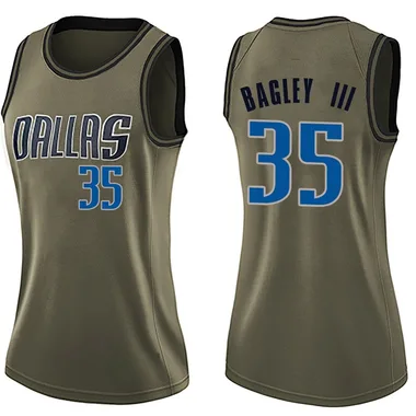 Swingman Green Marvin Bagley III Women's Dallas Mavericks Nike Salute to Service Jersey