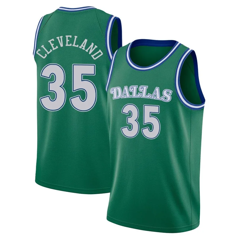 Swingman Green Matthew Cleveland Youth Dallas Mavericks Nike 2020/21 Hardwood Classics Jersey