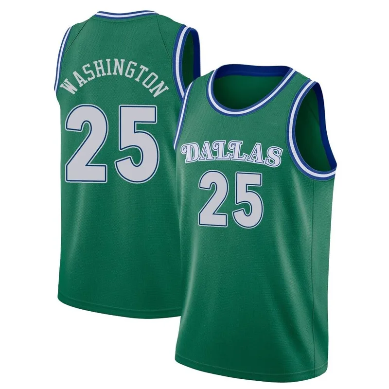 Swingman Green P.J. Washington Youth Dallas Mavericks Nike 2020/21 Hardwood Classics Jersey