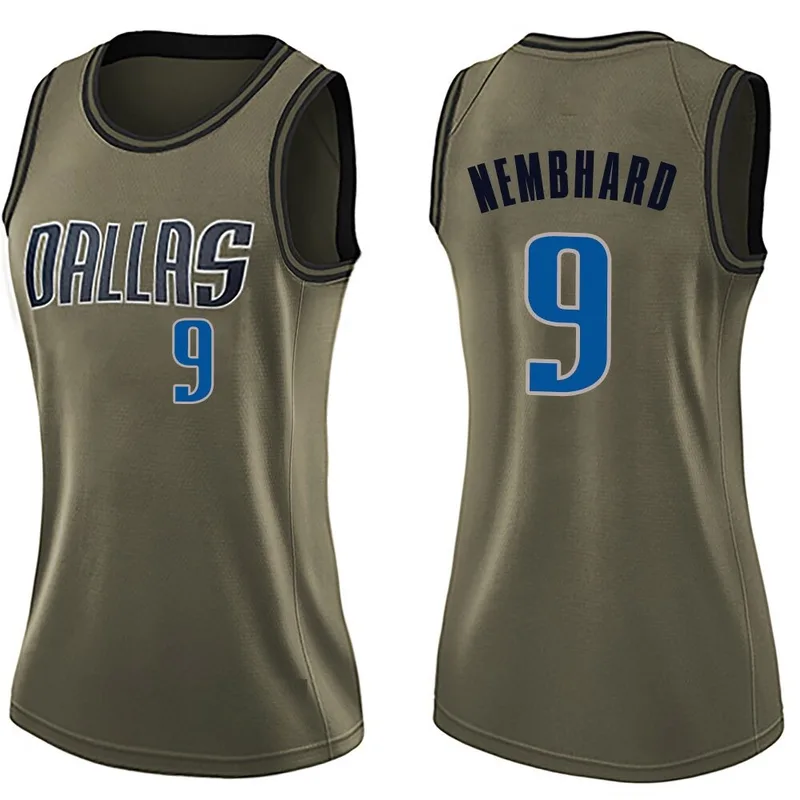 Swingman Green Ryan Nembhard Women's Dallas Mavericks Nike Salute to Service Jersey