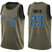 Swingman Green Tyler Smith Men's Dallas Mavericks Nike Salute to Service Jersey