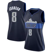 Swingman Navy AJ Johnson Women's Dallas Mavericks Nike Jersey - Statement Edition