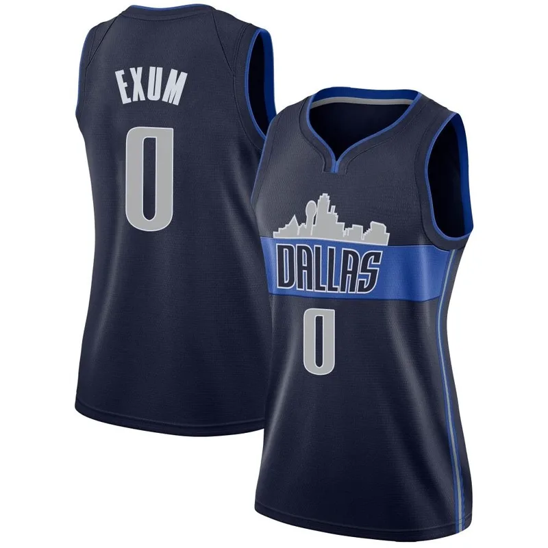 Swingman Navy Dante Exum Women's Dallas Mavericks Nike Jersey - Statement Edition
