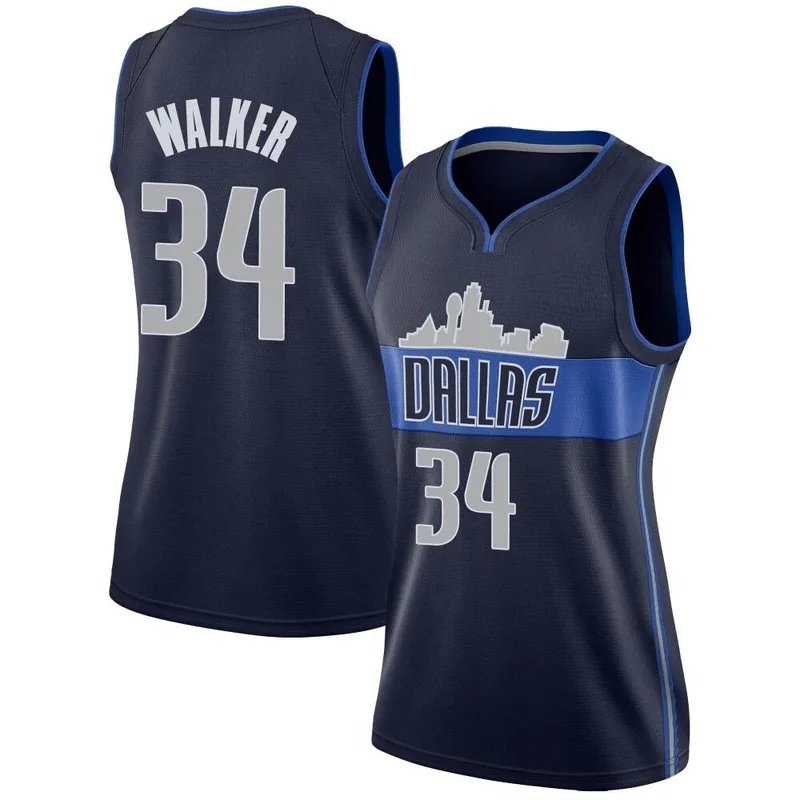 Swingman Navy Kemba Walker Women's Dallas Mavericks Nike Jersey - Statement Edition