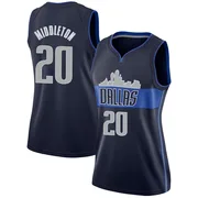 Swingman Navy Khris Middleton Women's Dallas Mavericks Nike Jersey - Statement Edition