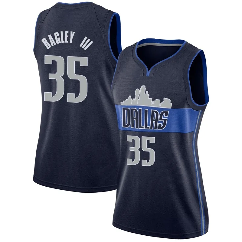 Swingman Navy Marvin Bagley III Women's Dallas Mavericks Nike Jersey - Statement Edition