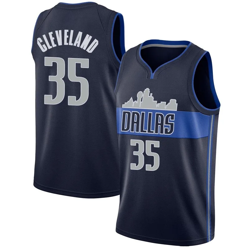 Swingman Navy Matthew Cleveland Youth Dallas Mavericks Nike Jersey - Statement Edition