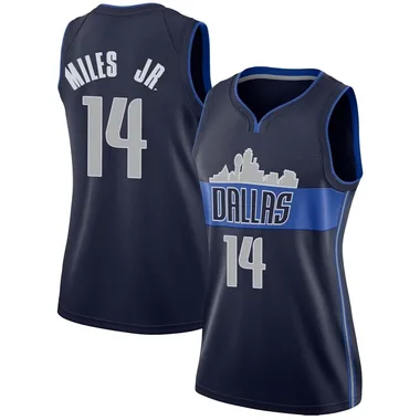Swingman Navy Mike Miles Jr. Women's Dallas Mavericks Nike Jersey - Statement Edition