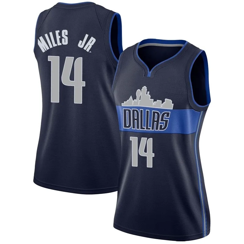 Swingman Navy Mike Miles Jr. Women's Dallas Mavericks Nike Jersey - Statement Edition
