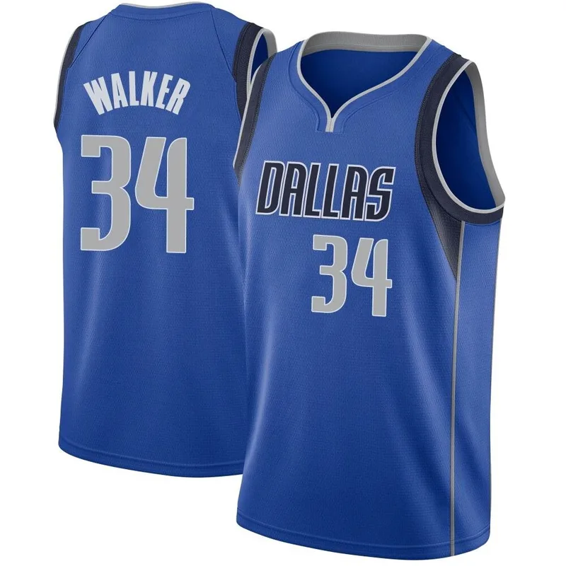 Swingman Royal Kemba Walker Men's Dallas Mavericks Nike Jersey - Icon Edition