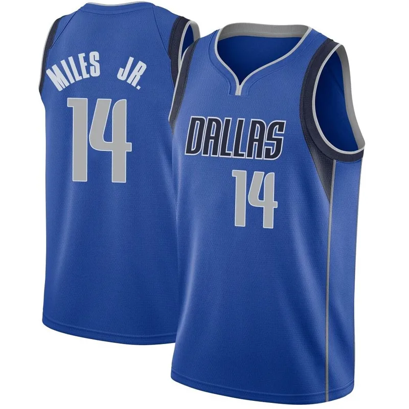 Swingman Royal Mike Miles Jr. Youth Dallas Mavericks Nike Jersey - Icon Edition