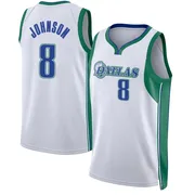 Swingman White AJ Johnson Men's Dallas Mavericks Nike 2021/22 City Edition Jersey
