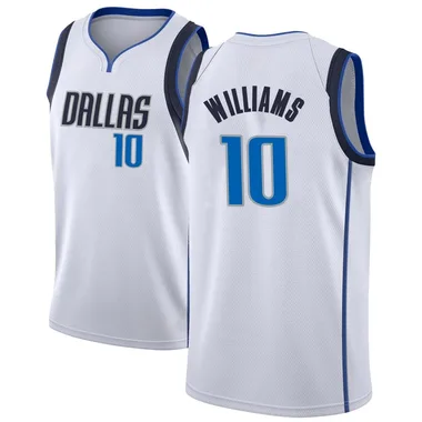 Swingman White Brandon Williams Men's Dallas Mavericks Nike Jersey - Association Edition