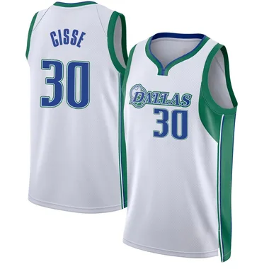 Swingman White Moussa Cisse Youth Dallas Mavericks Nike 2021/22 City Edition Jersey