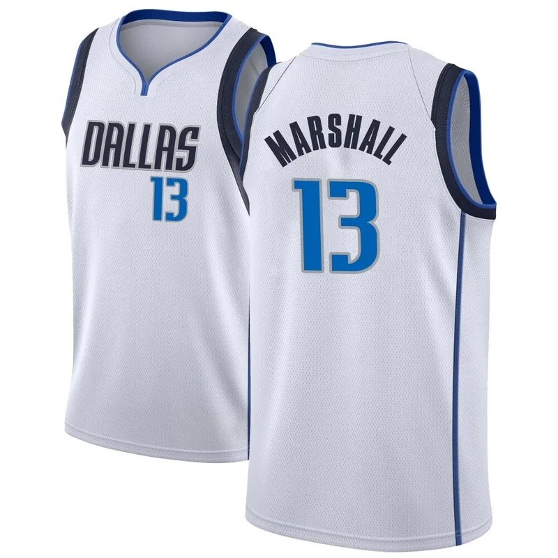 Swingman White Naji Marshall Men's Dallas Mavericks Nike Jersey - Association Edition