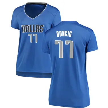 Royal Luka Doncic Women's Dallas Mavericks Fanatics Branded Fast Break Jersey - Icon Edition